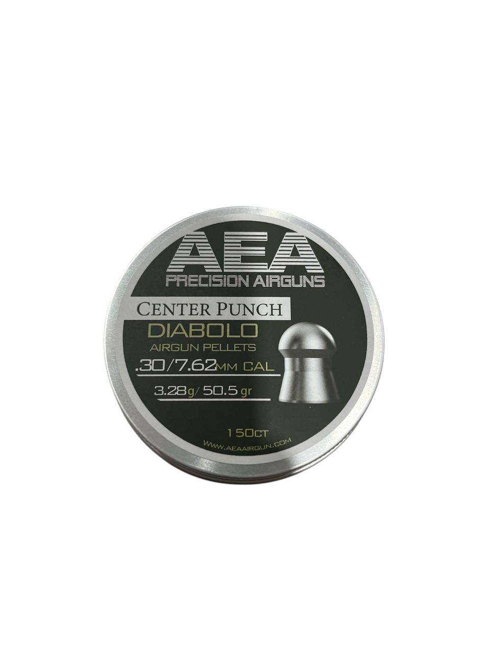 AEA Center Punch Diabolo Airgun Pellets .30/7.62mm