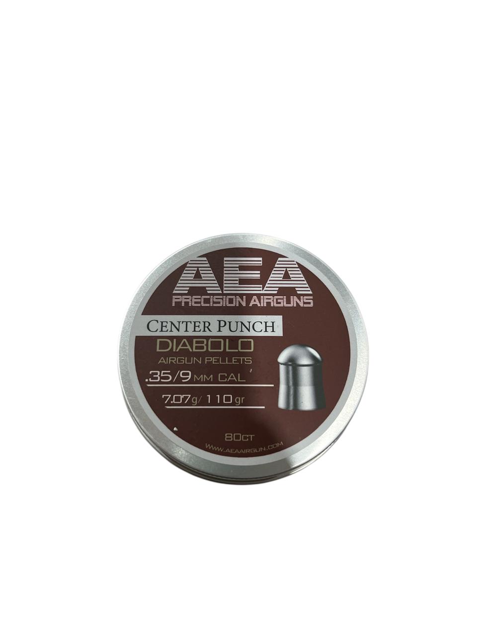 AEA Center Punch Diabolo Airgun Pellets .35/9mm