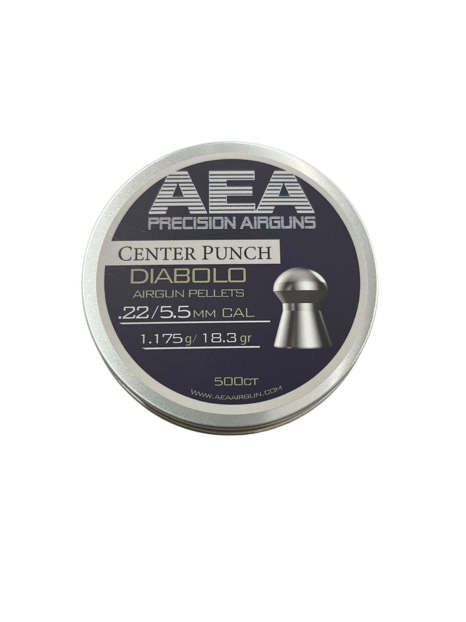 AEA Center Punch Diabolo Airgun Pellets .22/5.5mm